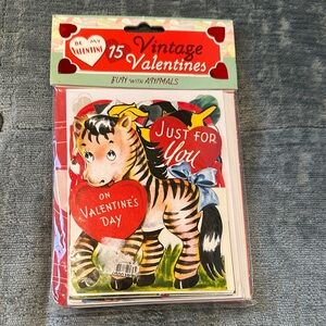 New Pack of 15 Vintage Valentines Greeting Cards